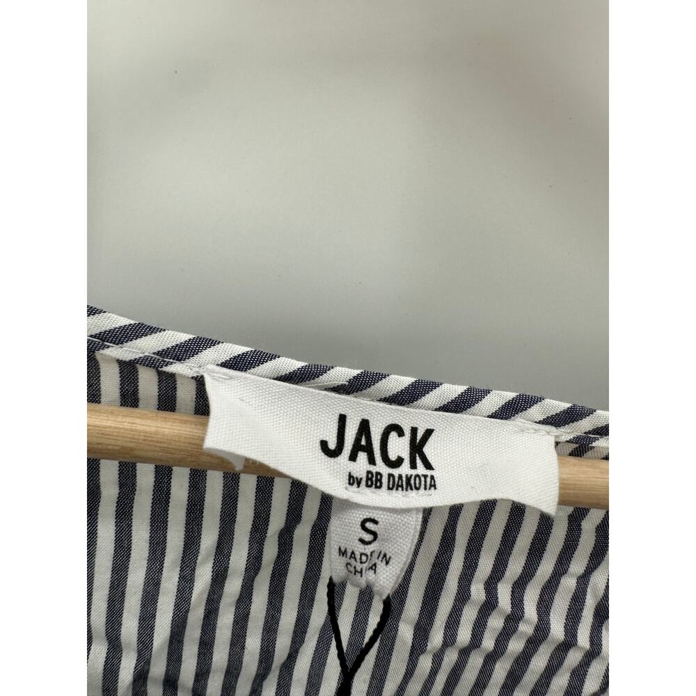 Jack BB Dakota Womens Blue Striped Smocked Dress Size S NWT Cosplay Sailor - Picture 6 of 9